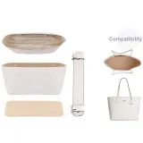 City33 (Glacier White) Beige Liner+Bottom Pad+Shoulder Strap Pad[Anti-Sinking Three-Piece Set]