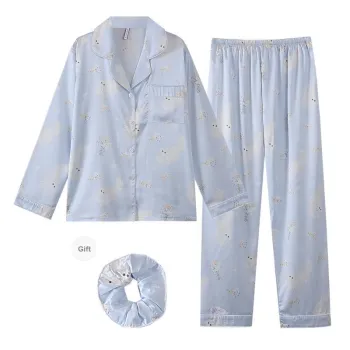 XIAFENYAN Pajama Set Women's Blue