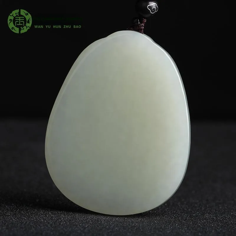 WANYUHUN Hetian Jade Pendants White Jade Unisex-9