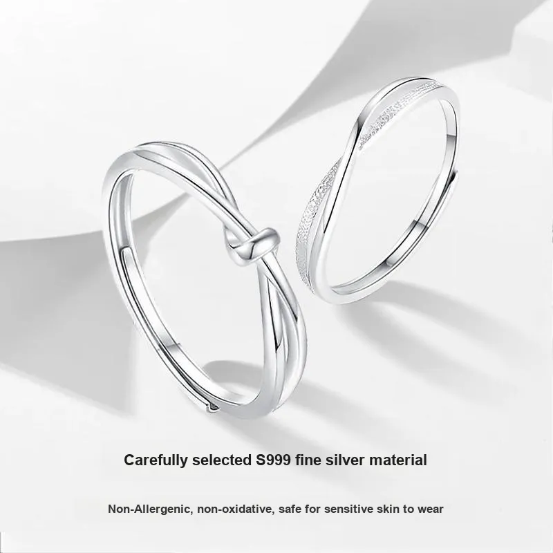 MISS TOOYA S999 Fine Silver Rings Unisex-2