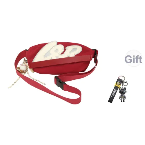 CAREELL Нейлоновая сумка Sling унисекс цвет экрю черный красный