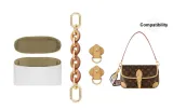 (LV Baguette Bag) DuPont Paper Liner+Brown Resin Four Buckles+Oval Abrasion-Resistant Buckle