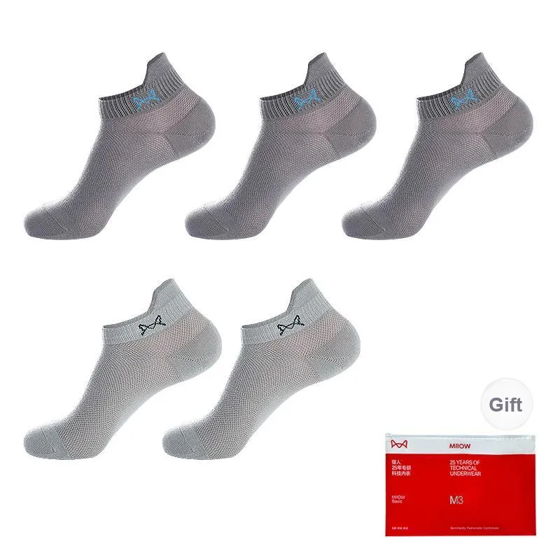 MIIOW Cool One Summer Series Ankle Socks Men's 5 Pack-45