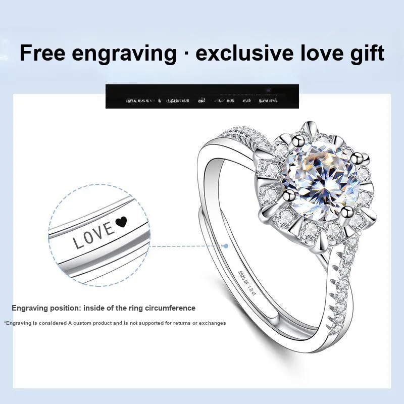 EAST BEAUTY S925 Sterling Silver Rings Unisex-3