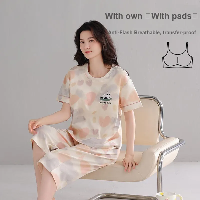 FENTENGCARE Pajama Set Women's Apricot-2
