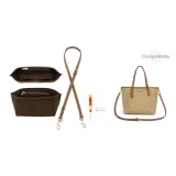 Milk Tea Adjustable Shoulder Strap 90-120cm+Brown Felt Liner[Includes Modified Accessories]
