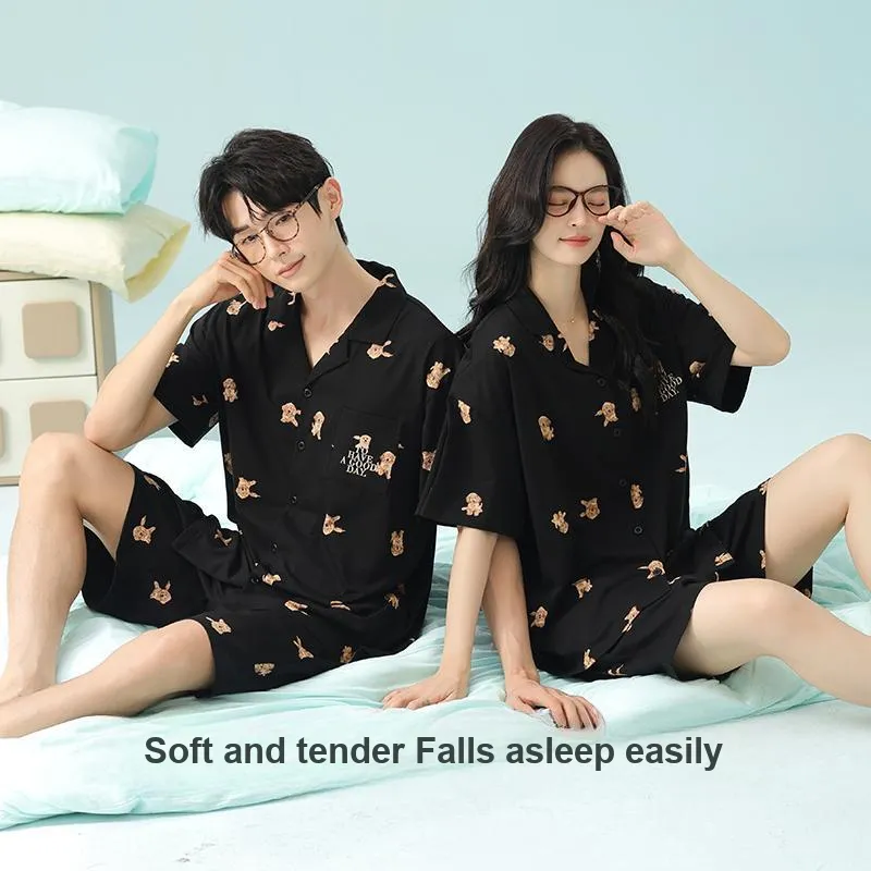Qin Jing Pajama Set Unisex Black-4