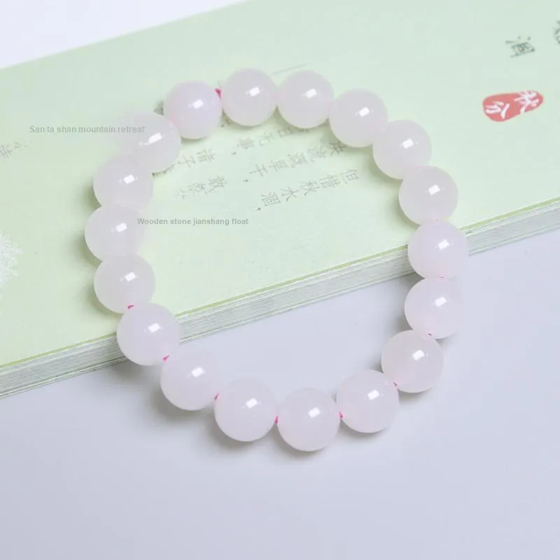 Ingenuity Hetian Jade Bracelets Dusty Pink Unisex-3