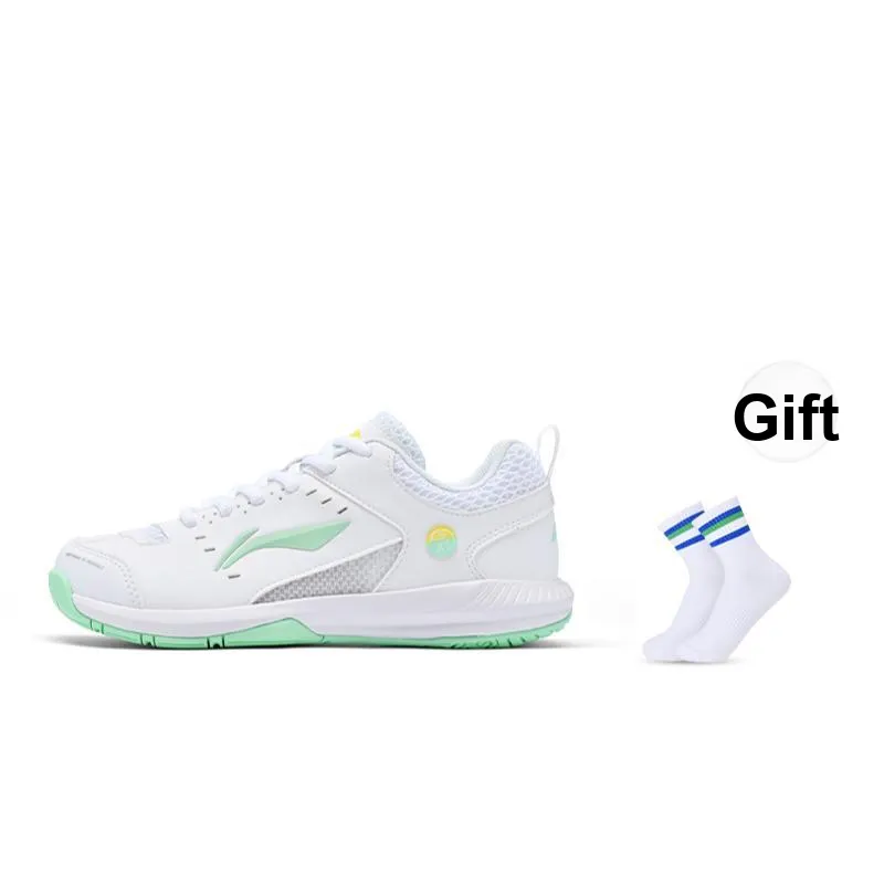 LiNing Feather Slip-Resistant Breathable Lightweight Low-Top Badminton Shoes Unisex Light Turquoise-8