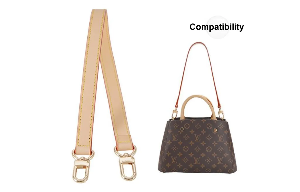 Kim Yeon sha Cow Leather Bag Strap Women's Vegetable Tanned Color Changing Leather