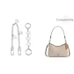 White Li Set[White C Letter Chain 13.5cm+Decorative Chain 26.5cm]