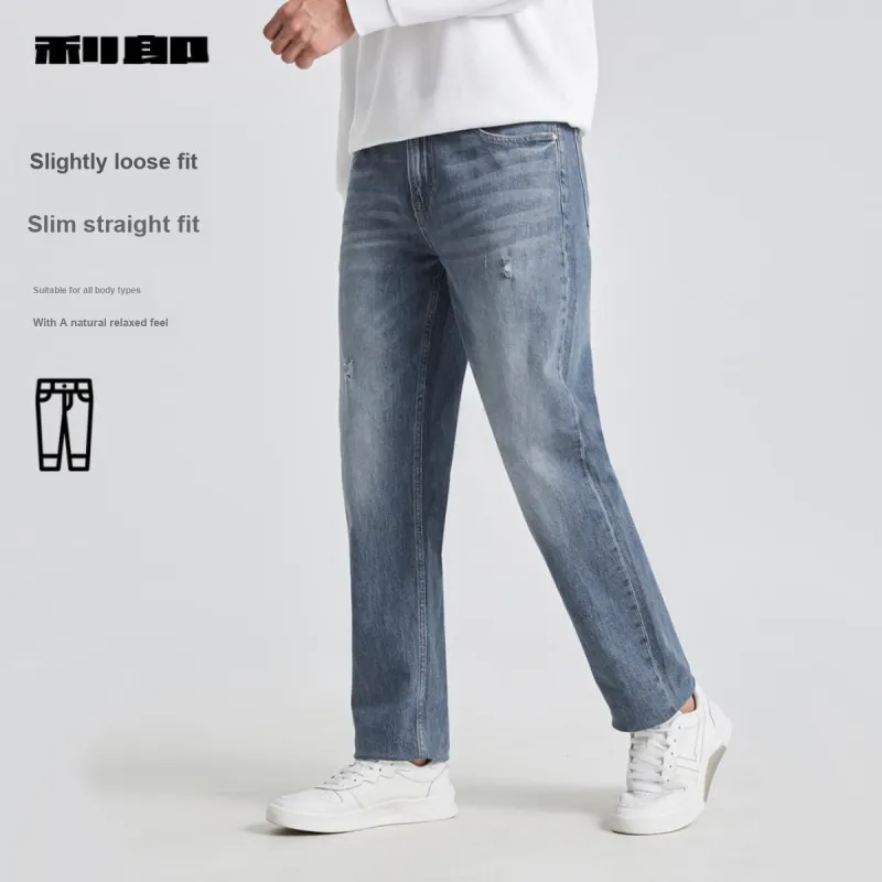LESS IS MORE SS25 Jeans Men's Light Gray-2