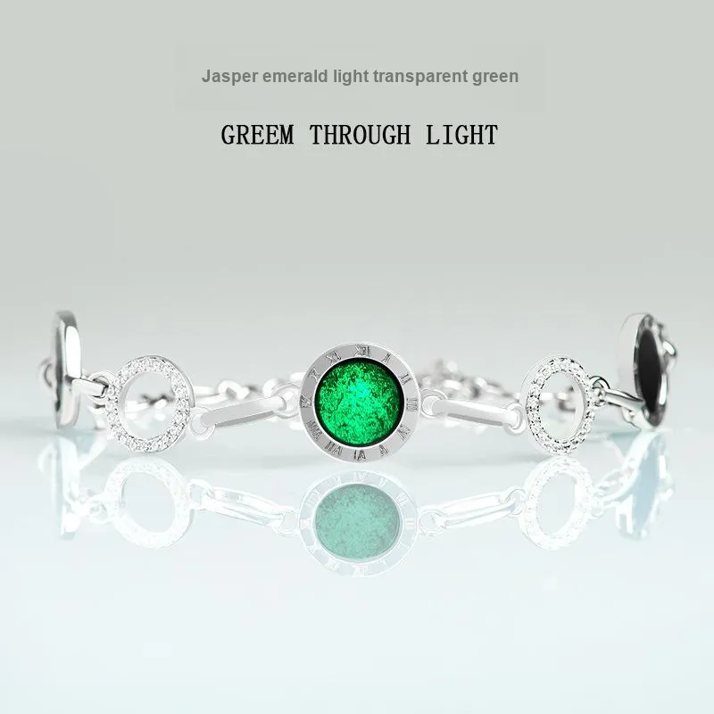 Jade Is Boundless Glutinous Jade Jadeite Bracelets Women's-4