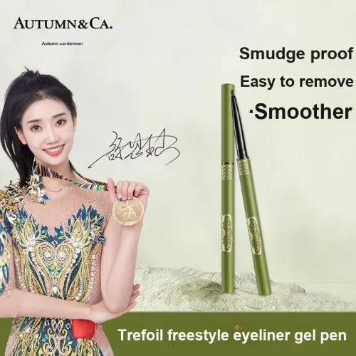 QIUKOU Eyeliner Glue Pencil Водостойкий и устойчивый к размазыванию Смешанный Eyeliner Pen