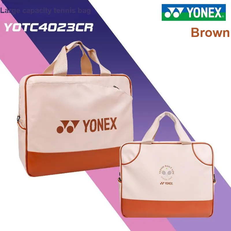 YONEX Badminton Racket Bags One Shoulder Bag Khaki Unisex-2