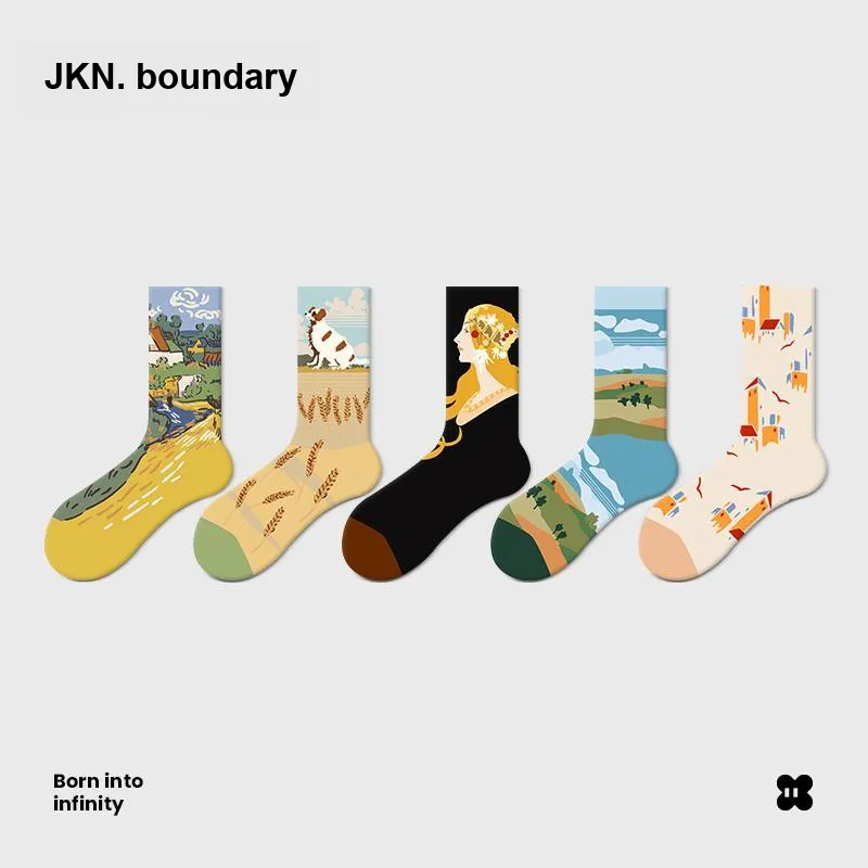 JKN Unisex Mid Calf Socks-1