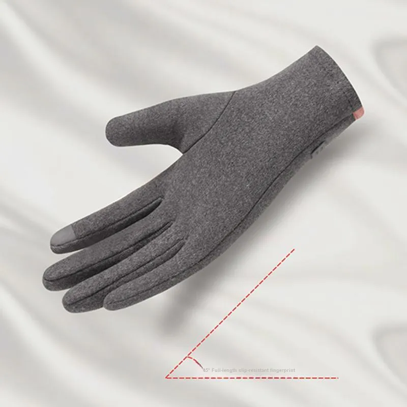 HNJ Riding Equipment Cycling Glove Fall Winter Unisex Elastic Fabric-2