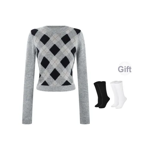 BSEVENI Светлый Фотиния Серый Женский Трикотаж