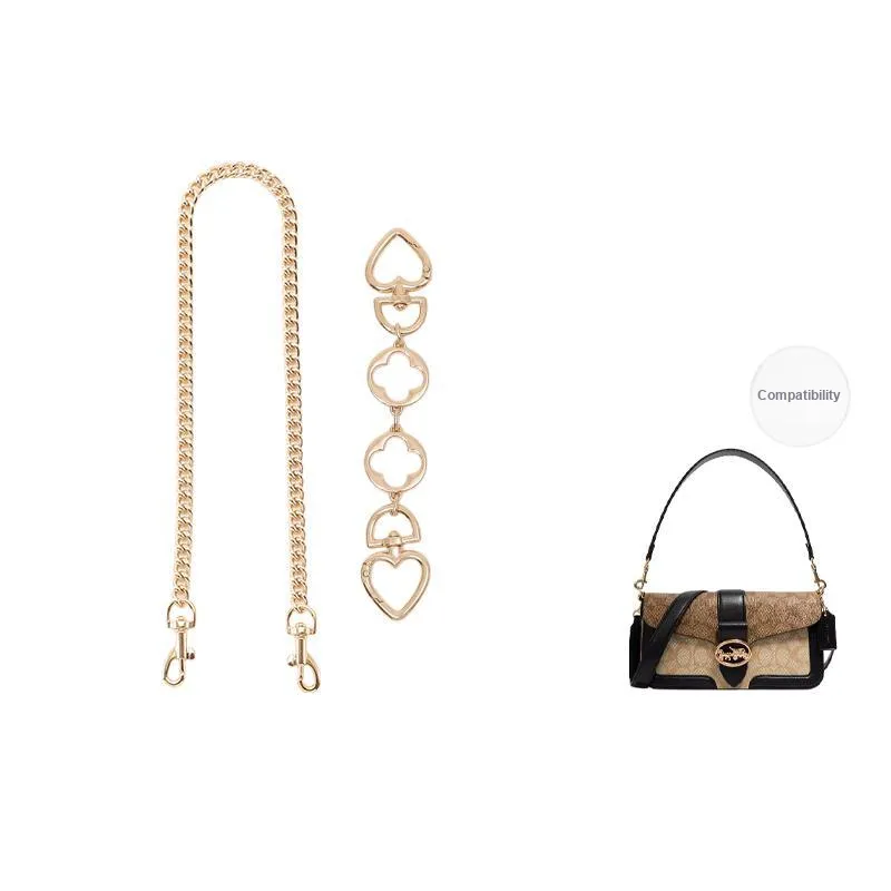 Gloya Metal Bag Accessory Women's Gold Tone-20