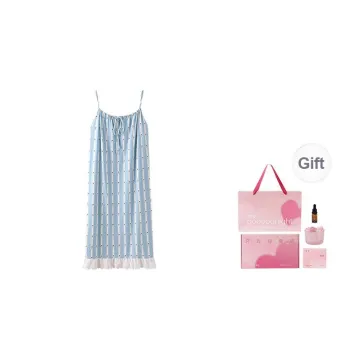 JINGYUN Nightgown Women's Light Blue