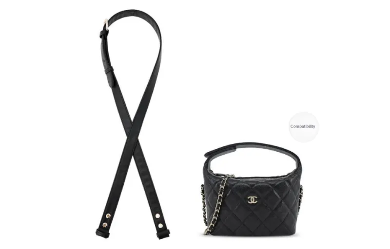 GUYI DuPont Paper Bag Accessory Bag Strap Women's Black-0