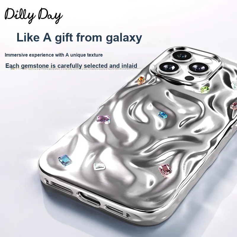 Kingxbar PC Material Rhinestone Embellished MagSafe Phone Case Compatibility With Apple 16 Collection IPhone16proma-2