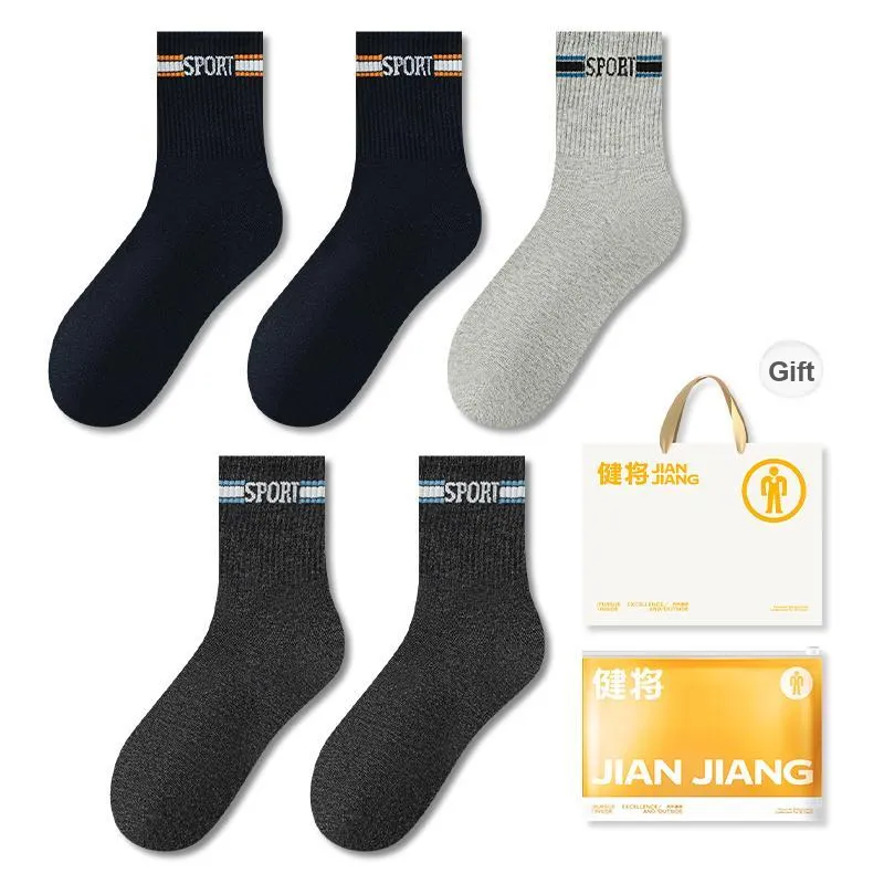 Master Mid Calf Socks Men's Shopping Bag 5 Pack-10