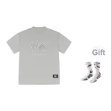 Haze Gray+1 Pack Basketball Socks (Style Random Color)