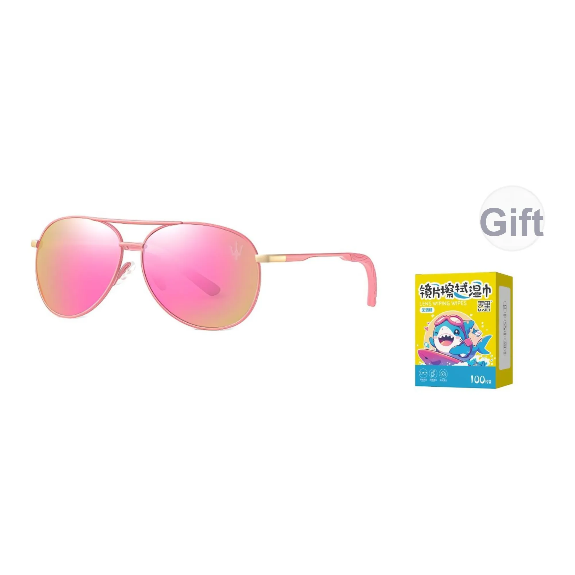 Maserati Металл Aviator Солнцезащитные очки Унисекс