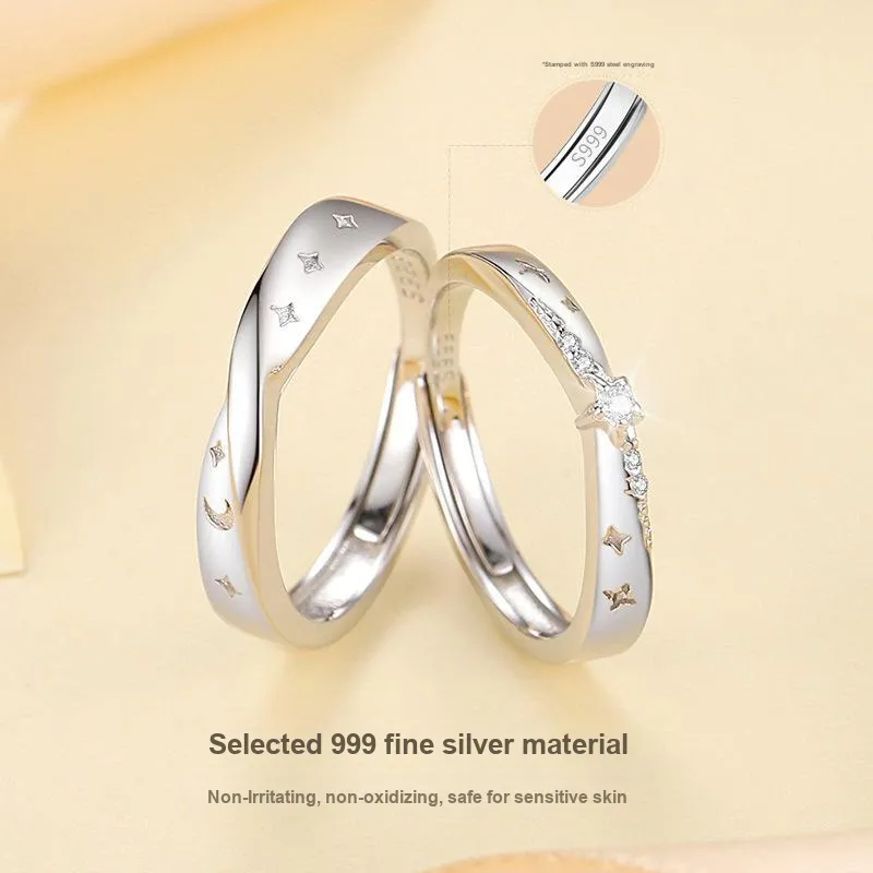 DAWO 999 Fine Silver Rings Unisex-1