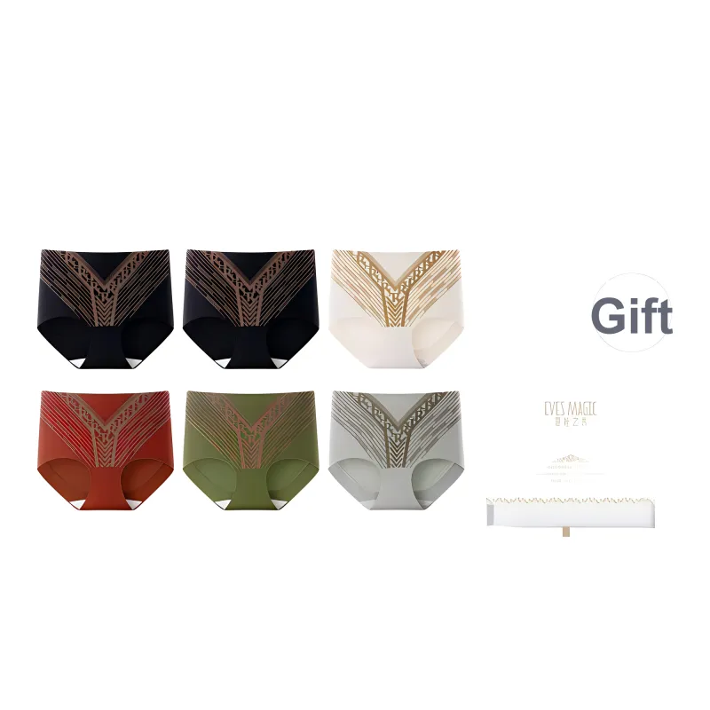 XIA.WA.ZHI.XIU Underpants Women's 6 Piece Gift Box Set-3