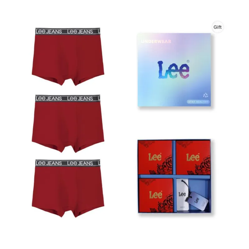 Lee Underpants Men's Combo Set Zodiac Year Red-0
