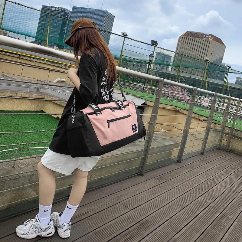 NIGEER Nylon Travel Bag Unisex Black Purple/Green/Brick Red/Gray Blue-4
