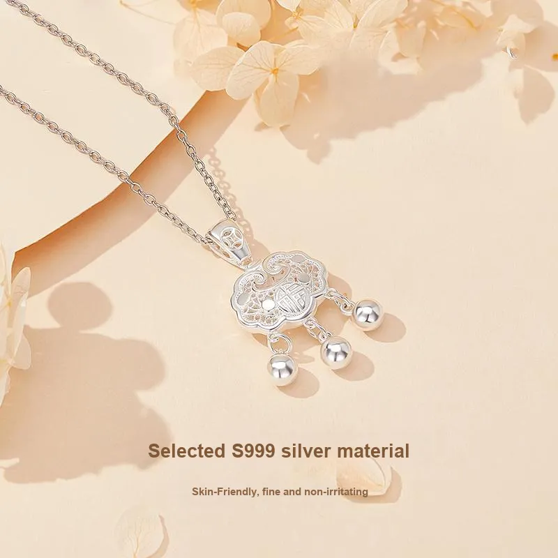 PUENTE 999 Fine Silver Collarbone Chain Women's-3