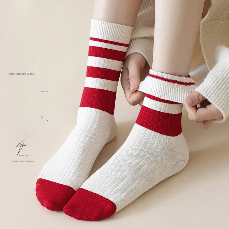 Cotton Gene Mid Calf Socks Women's 5 Pack-1