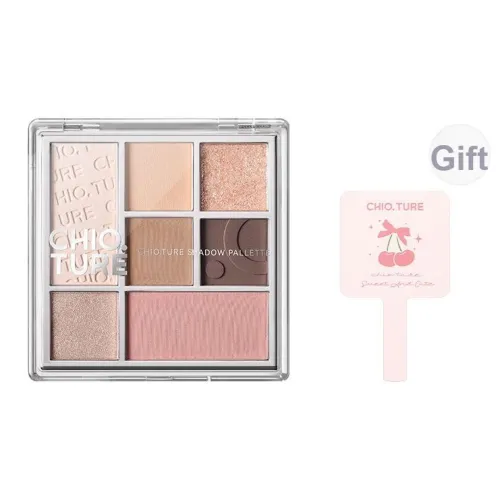 CHIOTURE Текстура 7 Цвет Общий Palette Multicolor Series Палетка для теней Пудра Легко Смесь Естественный 9г