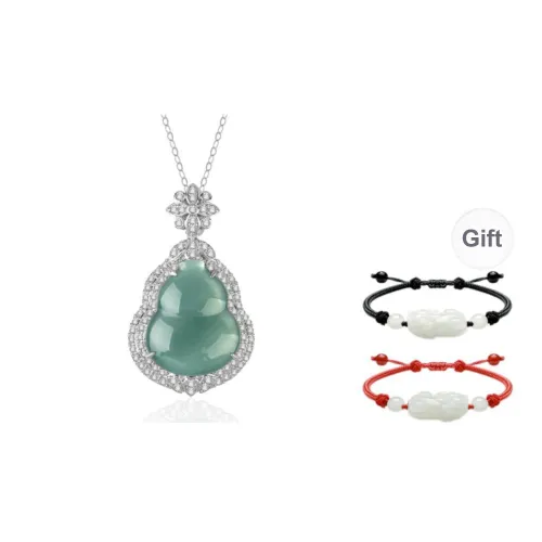 Yi Zhen Ge Glutinous Jade Jadeite Necklaces Unisex