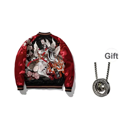 MG Красный Двусторонний Мужской Куртки