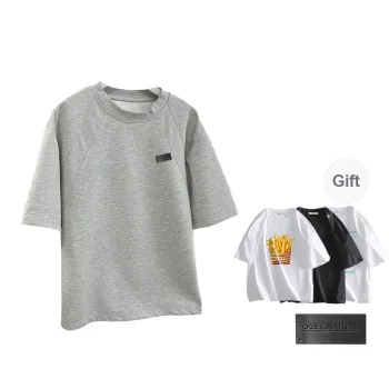 OGEK T Shirt Unisex White Comes With Random Short Sleeved Shirt+Brooch