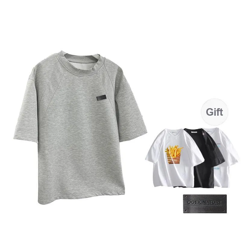 OGEK T Shirt Unisex White Comes With Random Short Sleeved Shirt+Brooch-4