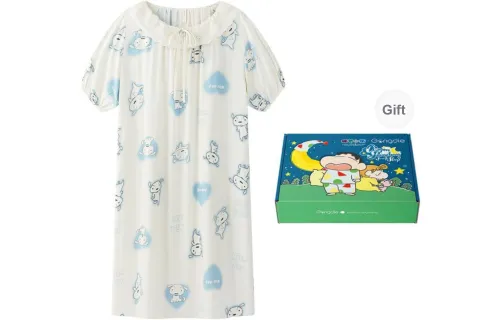 Gongdie x LABIXIAOXIN,LIANMINGKUAN Nightgown Women's Gift Box Set Apricot