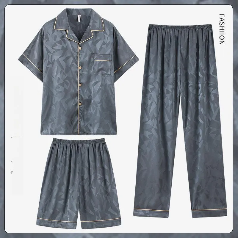 YUZHAOLIN Pajama Set Spring And Summer Men's-1