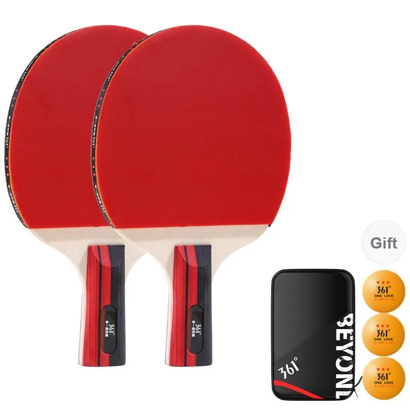 361° Ping Pong Paddles Unisex Red-3