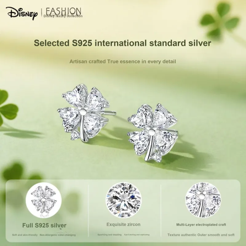 Disney Spring S925 Silver Stud Earrings Women's-1
