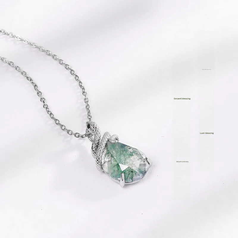Long Fu Agate Necklaces Women's-1