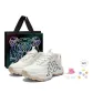 White/Black (Black Tiger Shopping Bag+Stars Shoe Accessories)