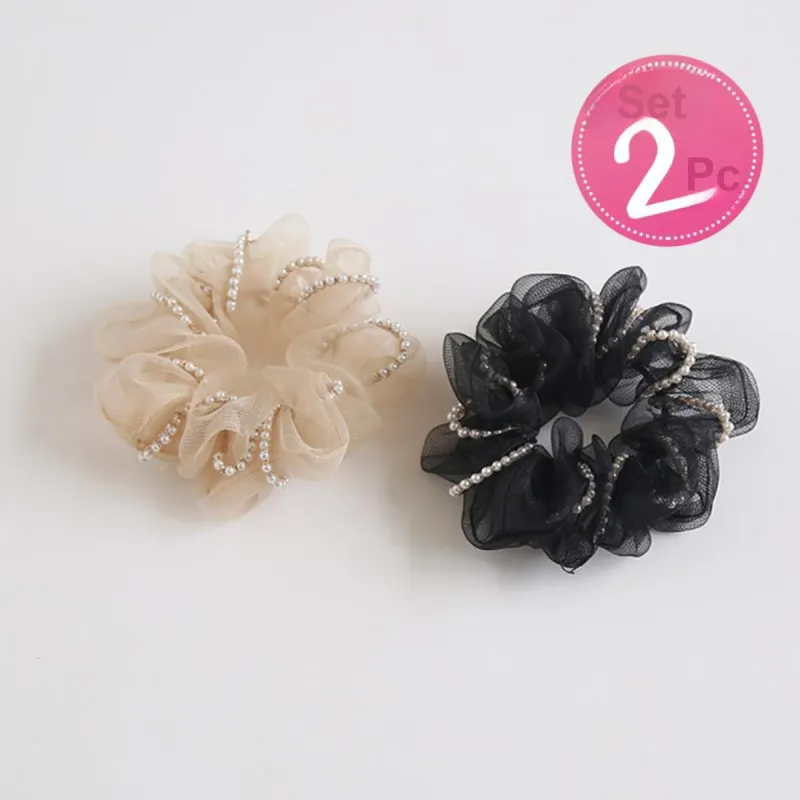 CHIMERA Gauze Beads Hair Tie Women's-1