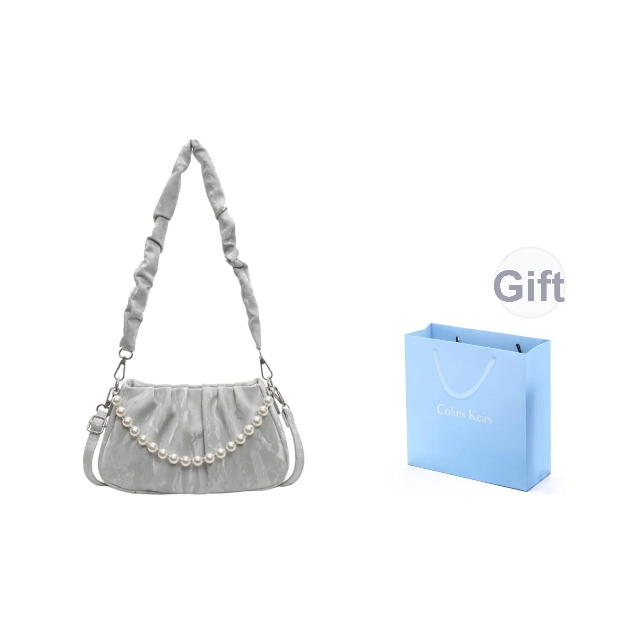COLINS KEIRS Сумки через плечо Серебристые Женские