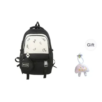 BRABOSTON Nylon Backpack Unisex Black/Green/Light Khaki/Pink/Brick Red/Dark Khaki