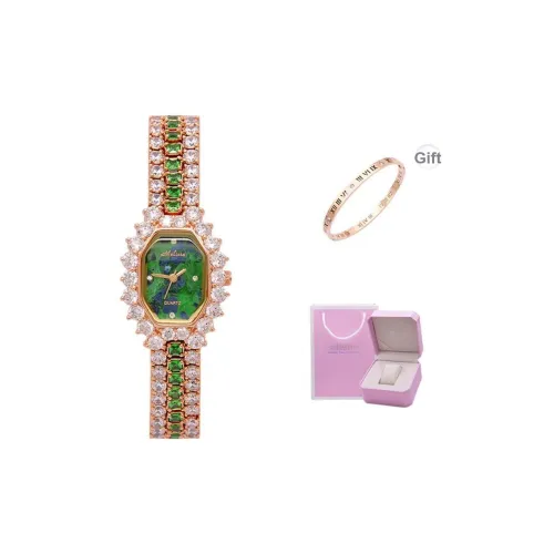 Melissa Кварцевый механизм стальной ремешок женские часы зеленый циферблат